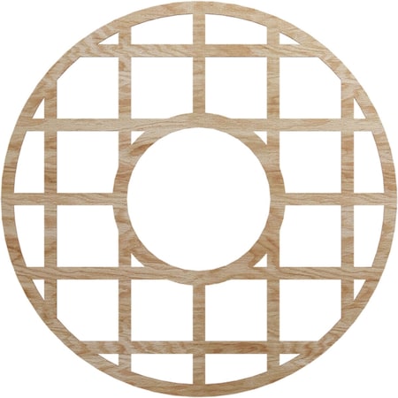 Ekena Millwork O'Neal Wood Fretwork Pierced Ceiling Medallion, Red Oak, 38"OD x 13 3/4"ID x 3/8"T CMWP38X38X0375ONRO